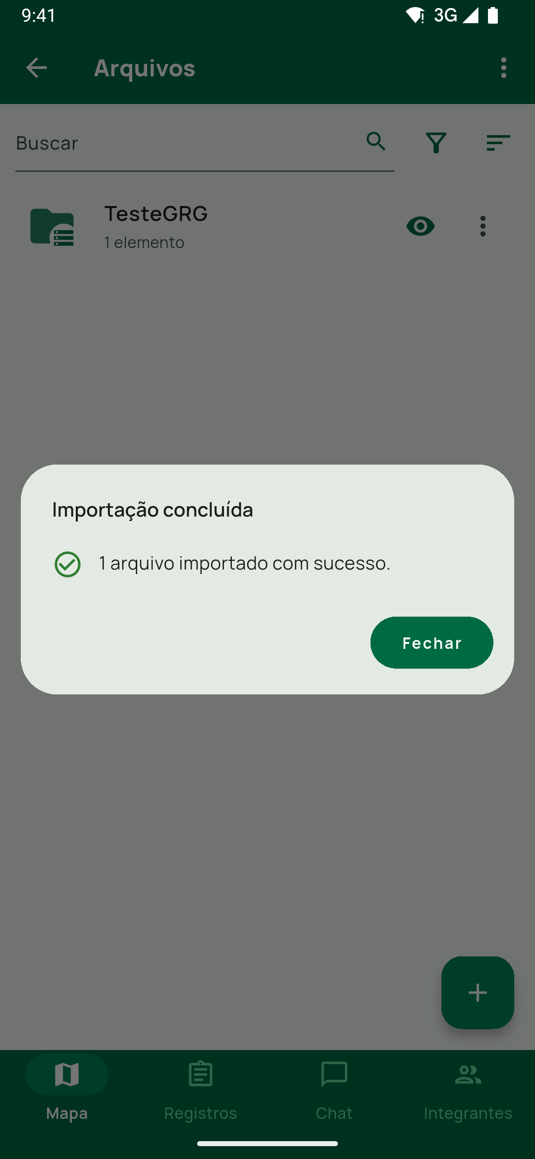 Tairudb importacao concluida